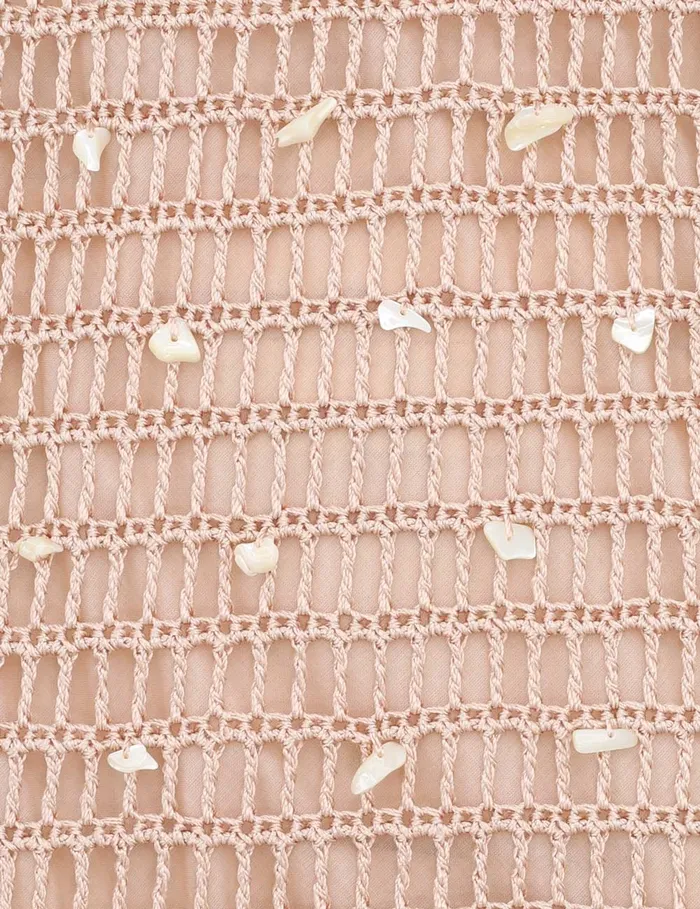 Women Zimmermann Clothing Wylie Shell Crochet Midi Taupe