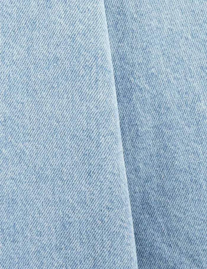 Women Zimmermann Denim Crush Denim Full Midi Skirt Blue Moon