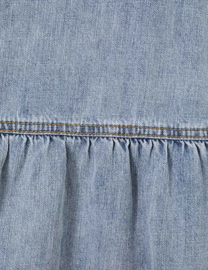 Women Zimmermann Denim Denim Smock Dress Faded Blue