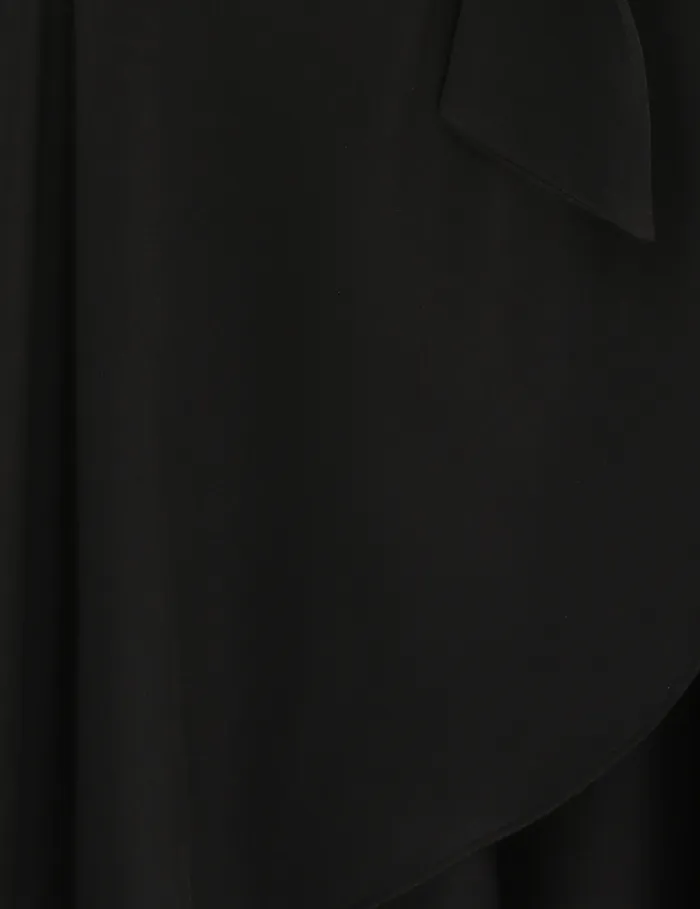 Women Zimmermann Dresses Silk Wrap Mini Dress Black