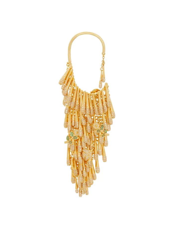 Women Zimmermann Earrings Bloom Ear Cuff Goldgreen