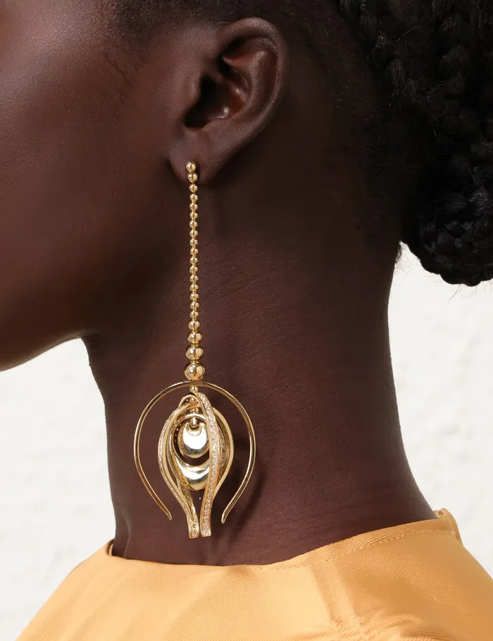 Women Zimmermann Earrings Muse Earrings Gold