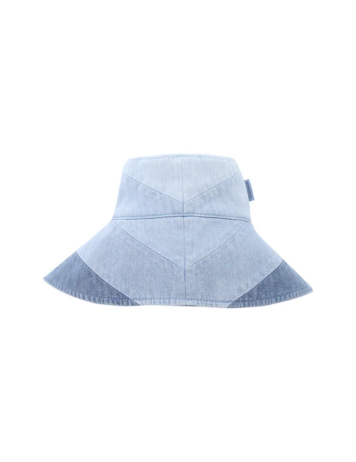 Women Zimmermann Hats Chevron Denim Long Brim Hat Chevron
