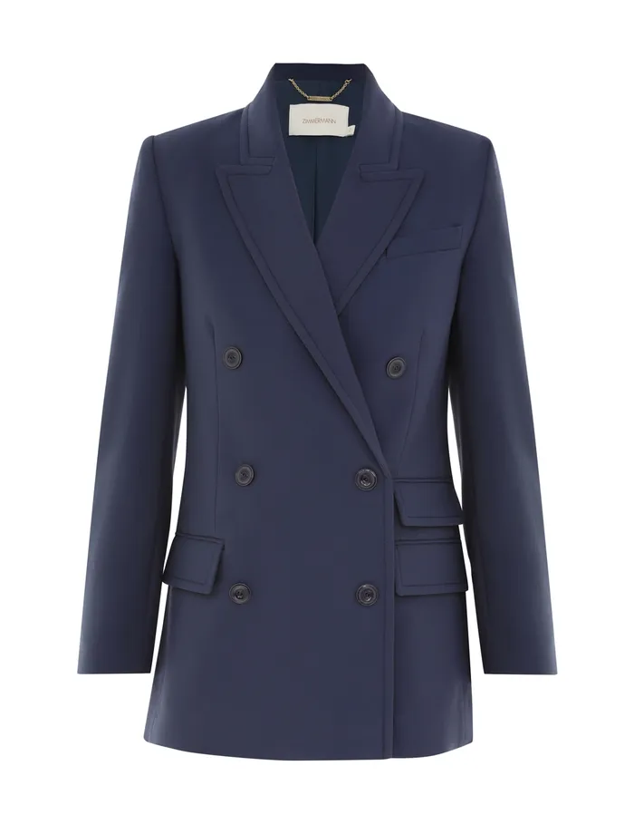 Women Zimmermann Jackets and Coats Eden Pocket Jacket Marine