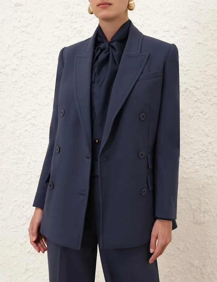 Women Zimmermann Jackets and Coats Eden Pocket Jacket Marine