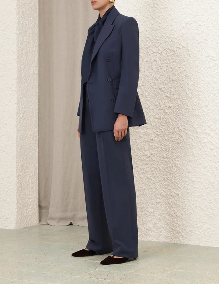 Women Zimmermann Jackets and Coats Eden Pocket Jacket Marine