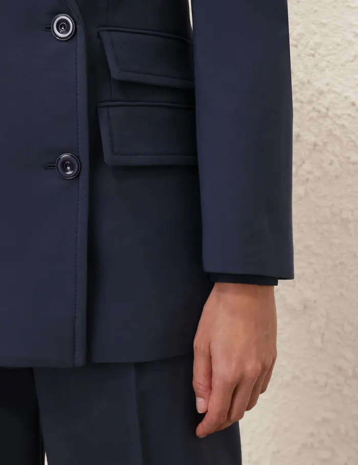 Women Zimmermann Jackets and Coats Eden Pocket Jacket Marine