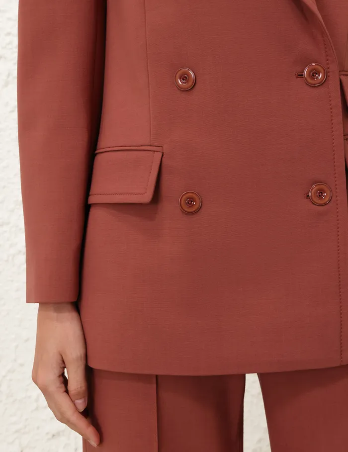 Women Zimmermann Jackets and Coats Illustration Pocket Jacket Lipstick