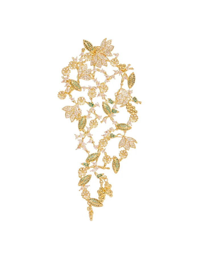 Women Zimmermann Jewellery Bloom Drop Earring Goldgreen