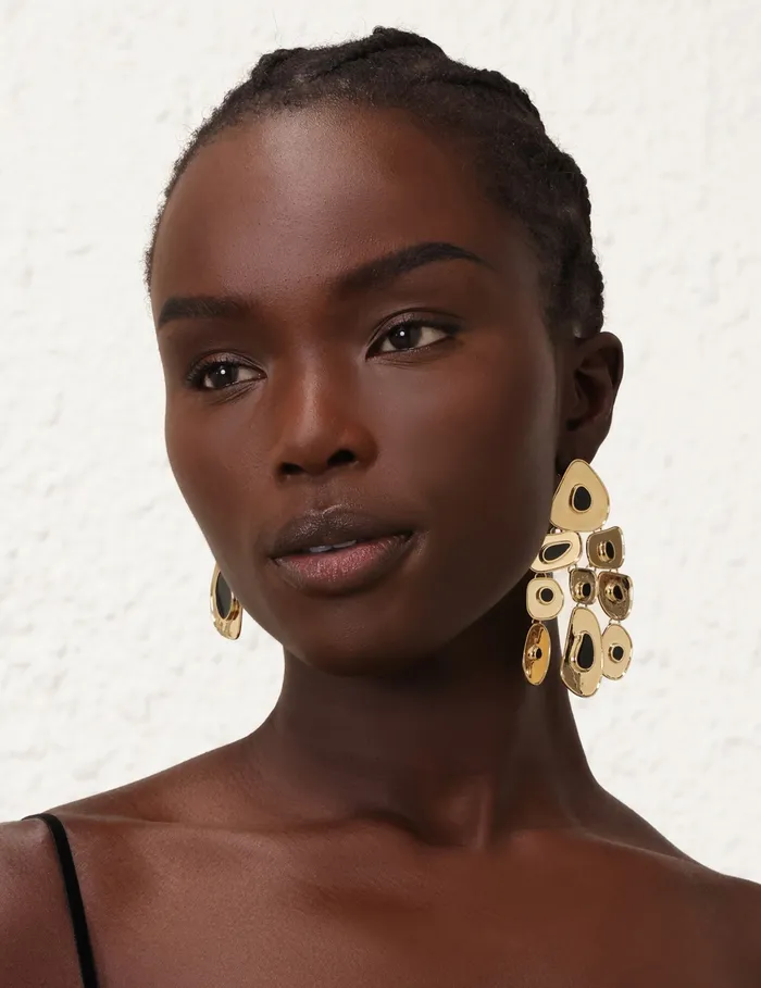 Women Zimmermann Jewellery Petal Chandeliers Goldblack