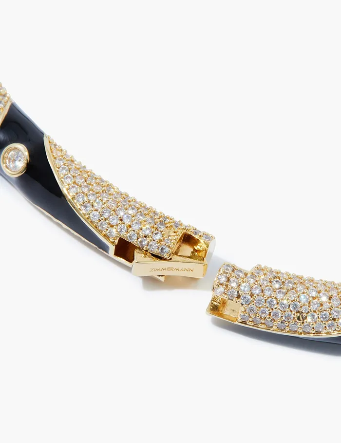 Women Zimmermann Necklaces Stella Pave Choker Goldblack