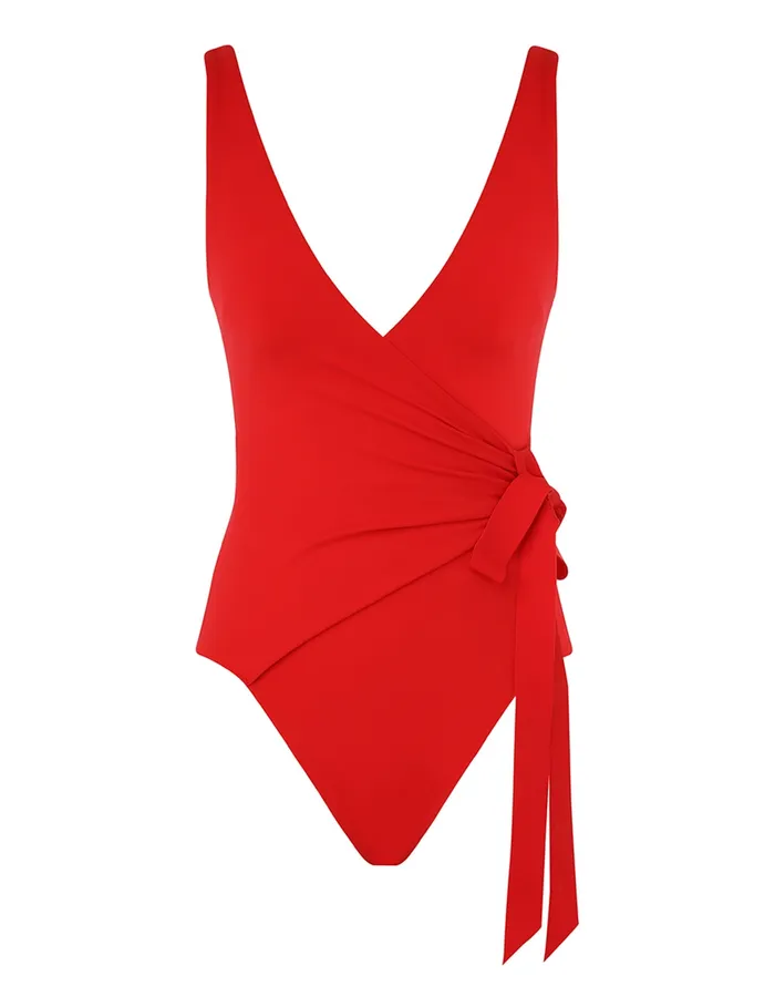 Women Zimmermann One Pieces Separates Wrap Tie 1pc Red