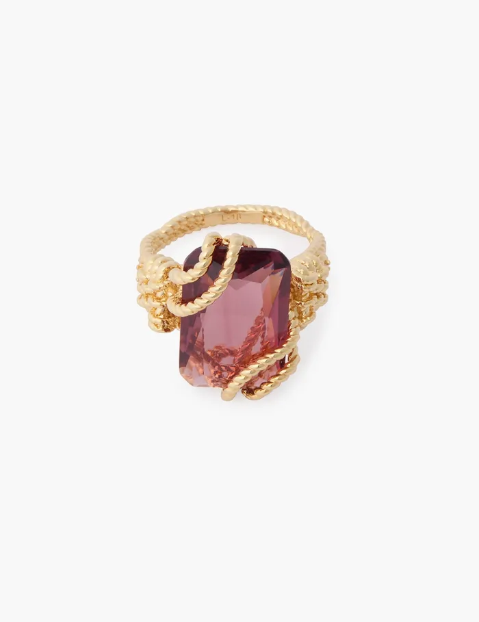 Women Zimmermann Rings Bloom Ring Goldburgundy