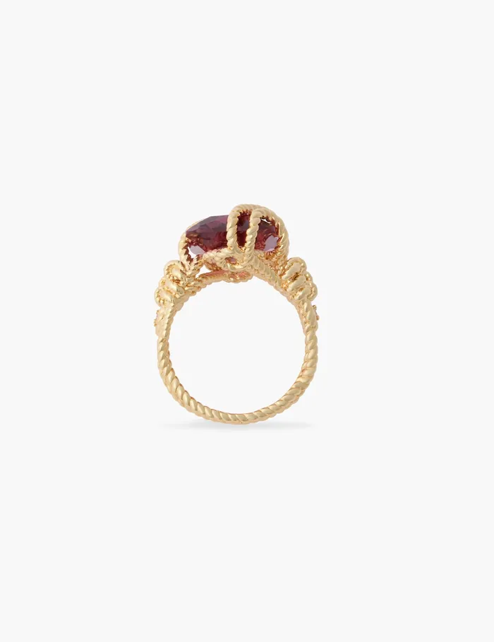 Women Zimmermann Rings Bloom Ring Goldburgundy