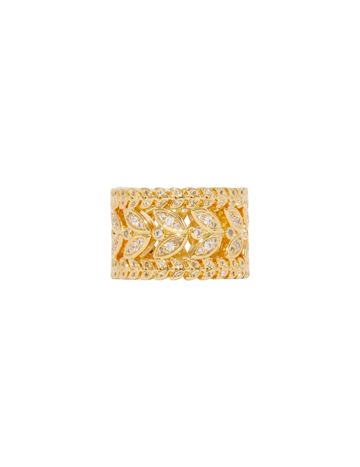 Women Zimmermann Rings Laurel Band Ring Gold