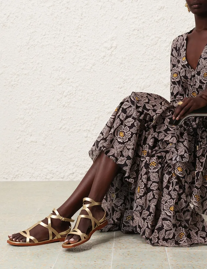 Women Zimmermann Sandals Bay Sandal Gold