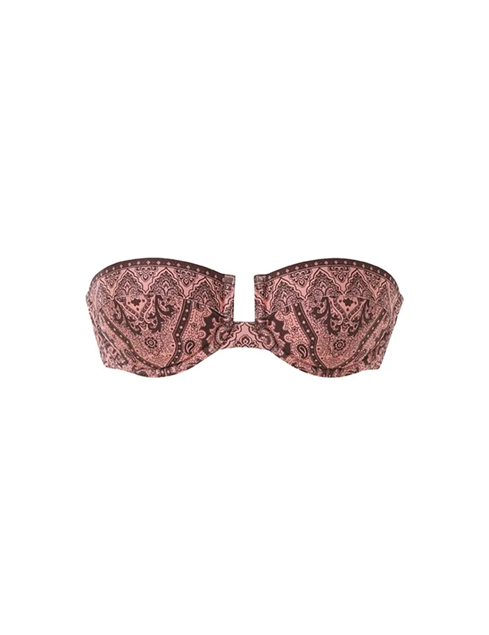 Women Zimmermann Separates Ottie Balconette Bra Coral Paisley