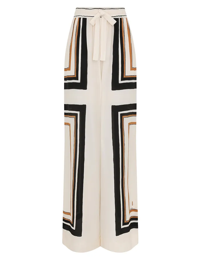Women Zimmermann Shorts and Pants Draw Waist Pant Stripe