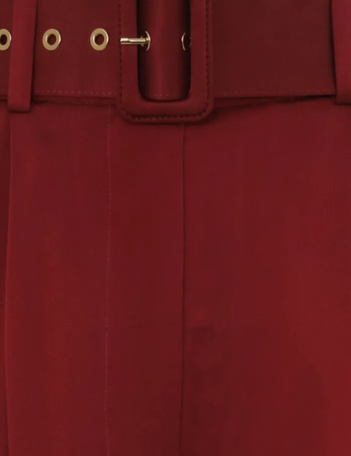 Women Zimmermann Shorts and Pants Silk Tuck Pant Burgundy