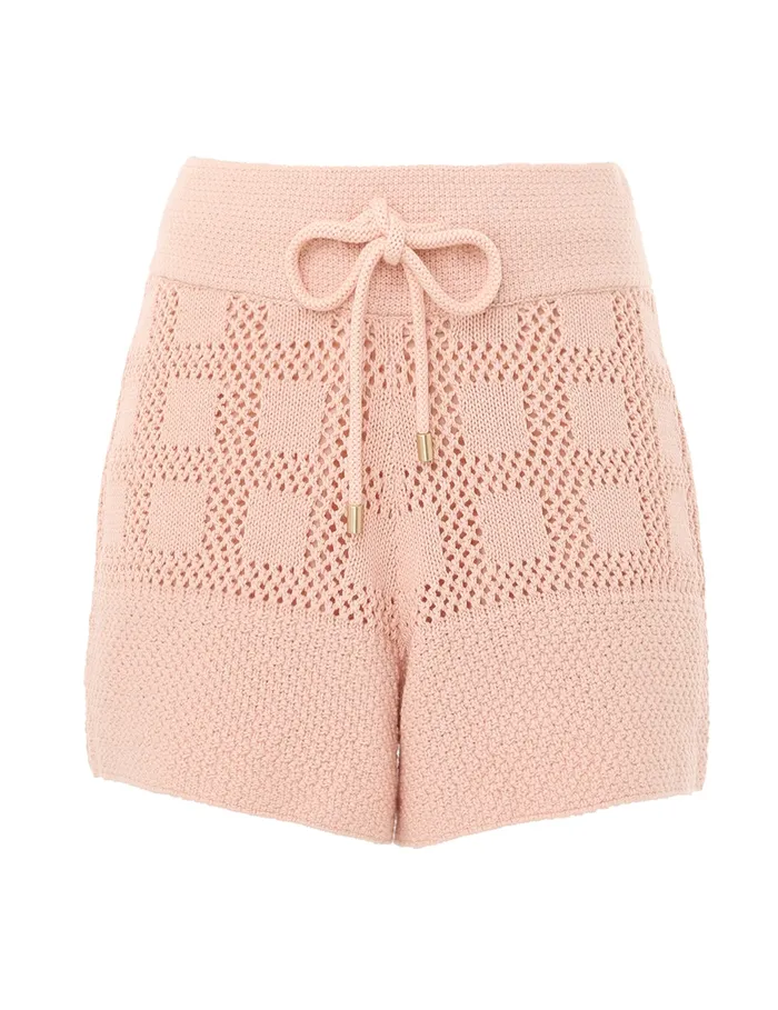 Women Zimmermann Shorts and Pants Waverly Drawcord Shorts Dusty Pink