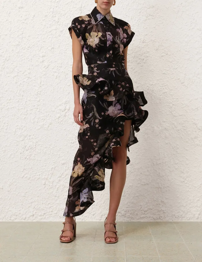 Women Zimmermann Skirts Eden Waterfall Skirt Iris Sherbet