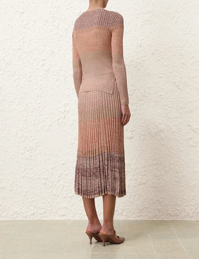 Women Zimmermann Skirts Illustration Mouline Skirt Pink Multi