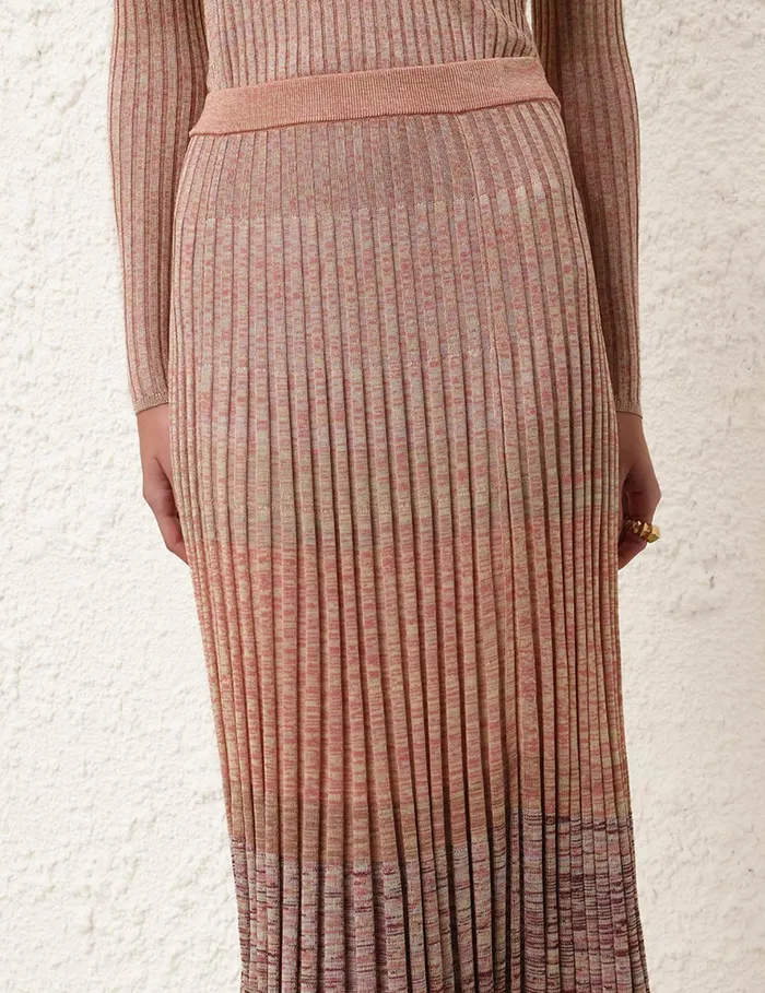 Women Zimmermann Skirts Illustration Mouline Skirt Pink Multi