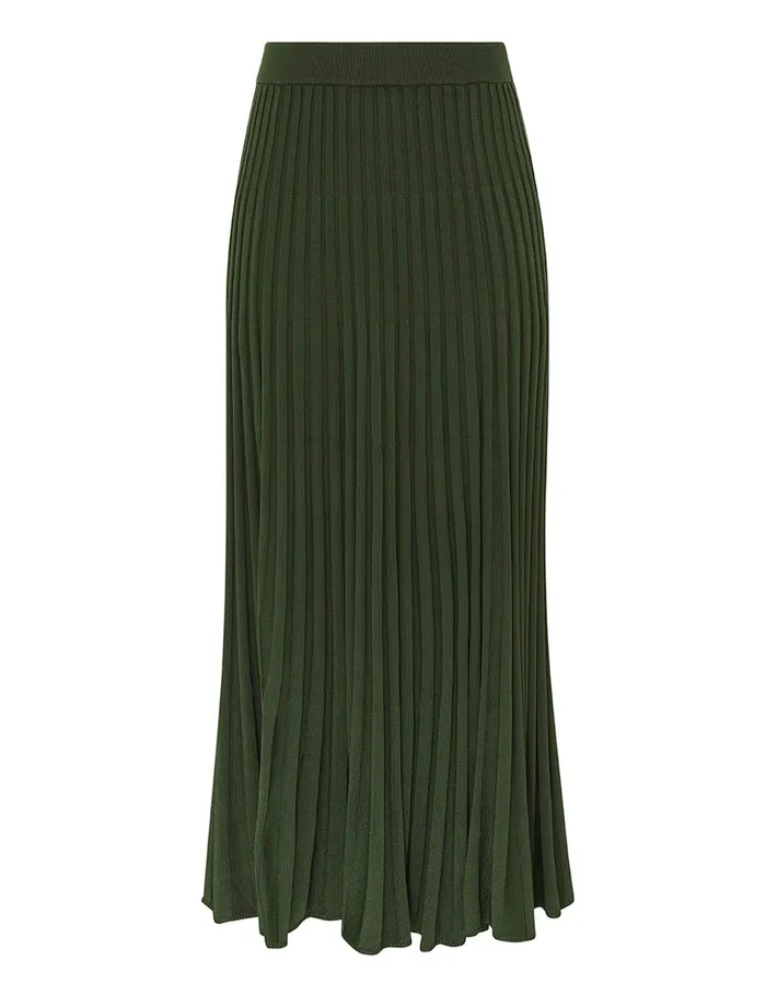 Women Zimmermann Skirts Pleated Midi Skirt Forest