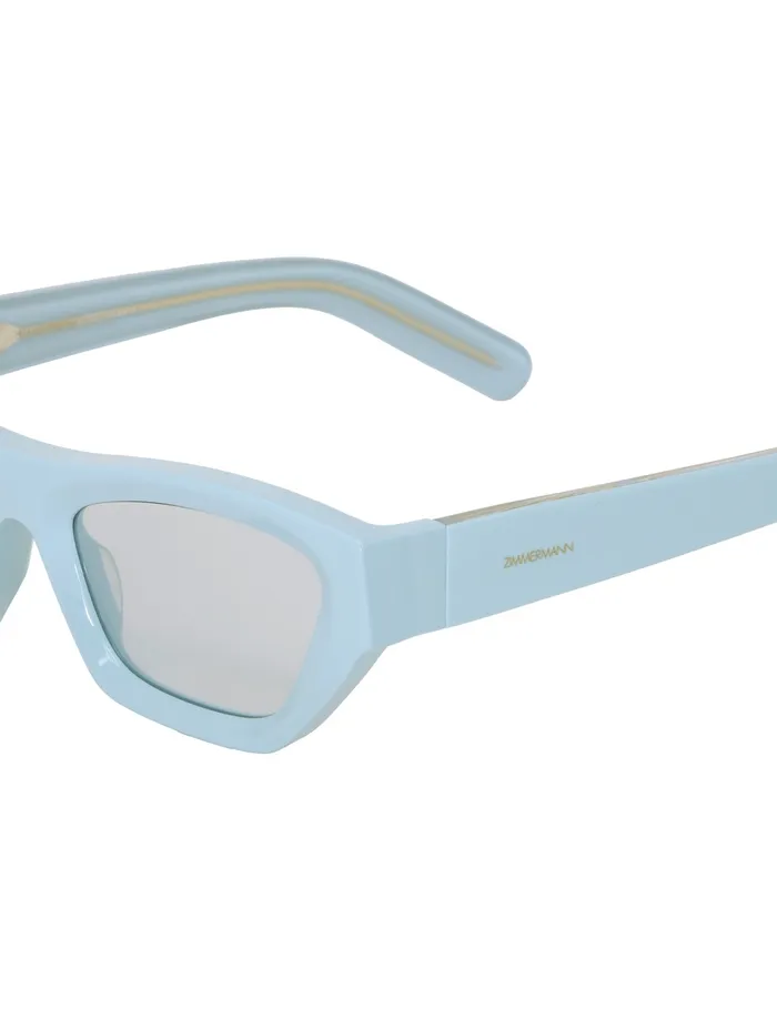 Women Zimmermann Sunglasses Echo Square Sky Blue