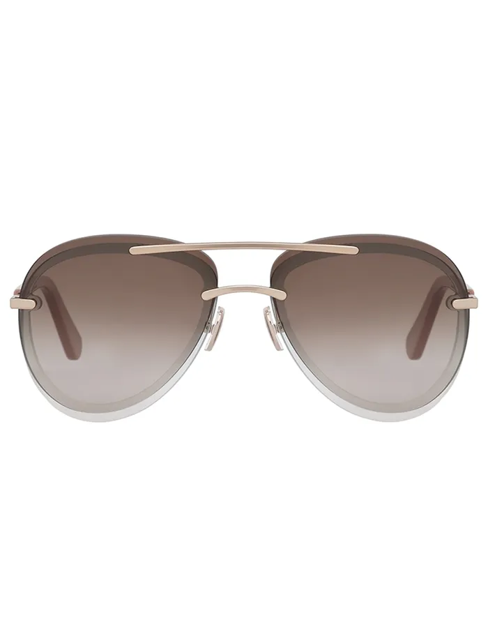Women Zimmermann Sunglasses Gleam Aviator Caramel