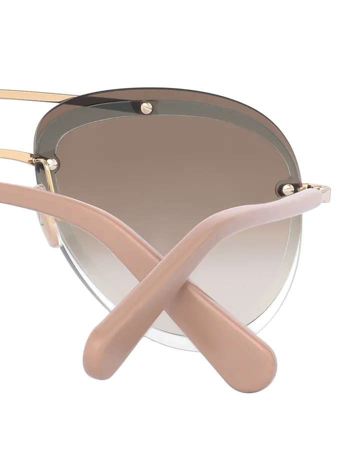 Women Zimmermann Sunglasses Gleam Aviator Caramel