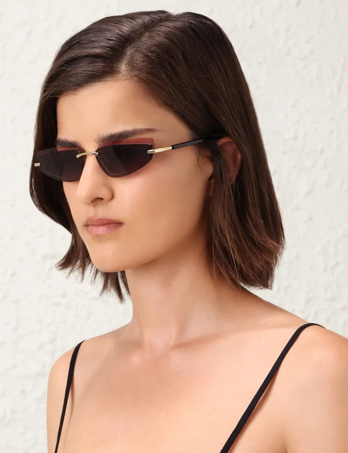 Women Zimmermann Sunglasses Gleam Cat Eye Black