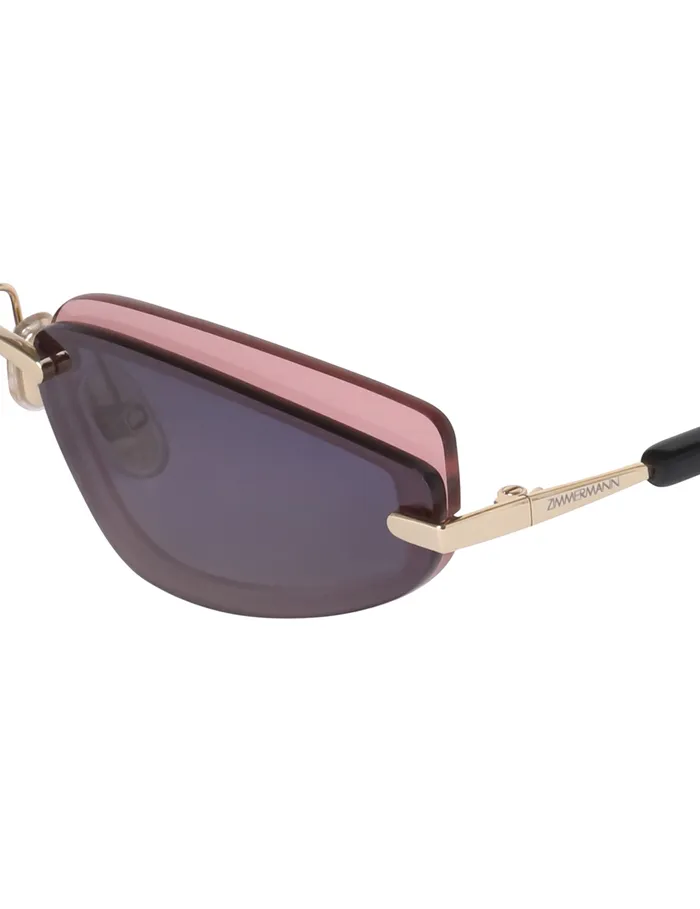 Women Zimmermann Sunglasses Gleam Cat Eye Black