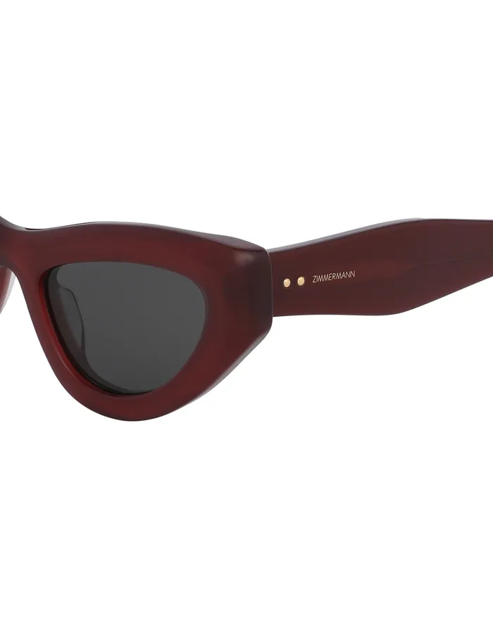 Women Zimmermann Sunglasses Jay Cat Eye Wine