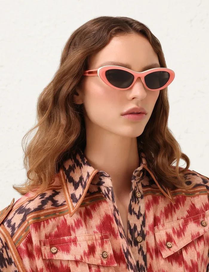 Women Zimmermann Sunglasses Liv Cateye Rose