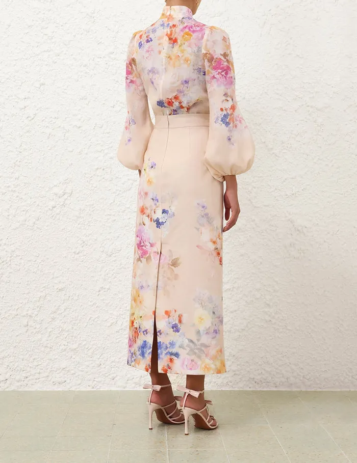 Women Zimmermann Tops Crush Blouse Multi Floral