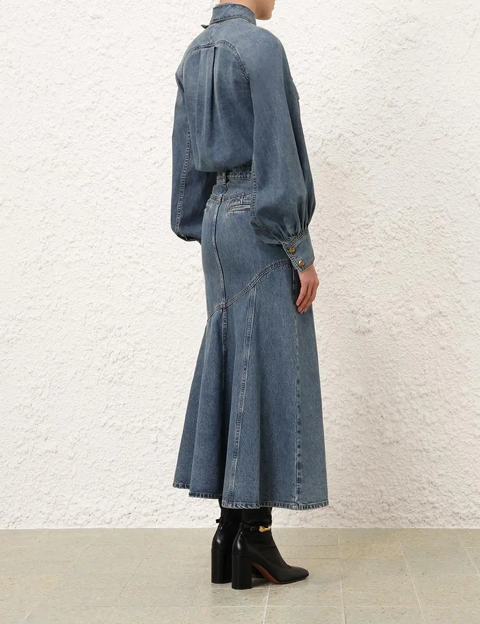 Women Zimmermann Tops Illustration Raglan Shirt Neptune