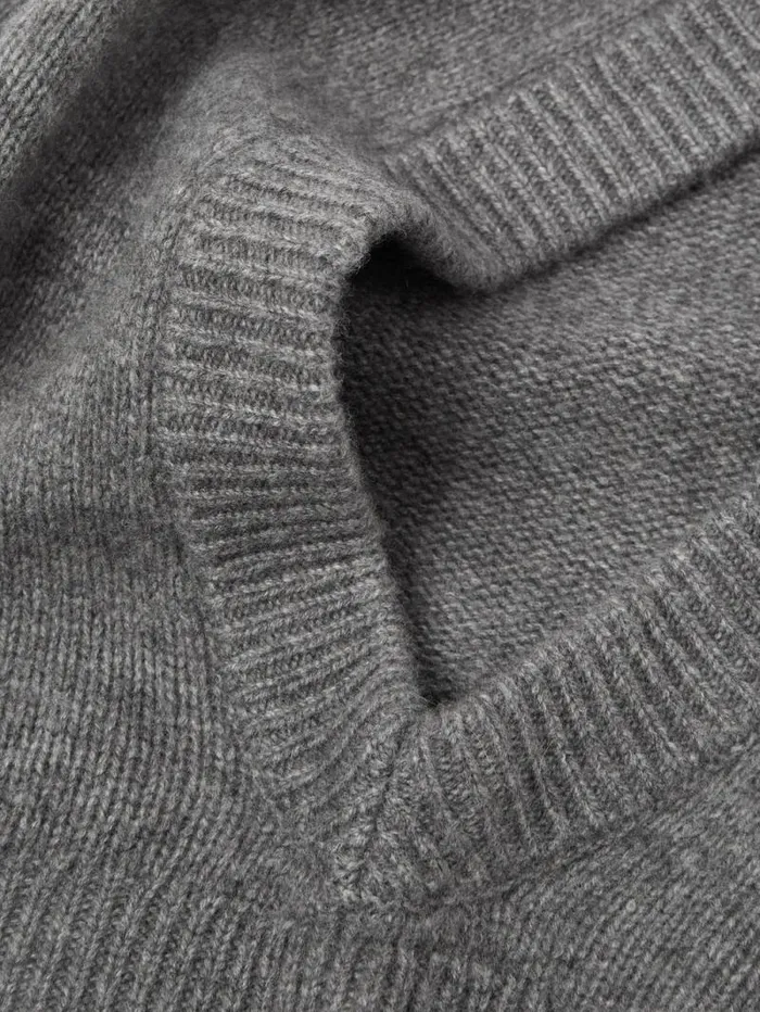 Wool Cashmere Blend Hooded Snood Grey Women Jigsaw Ponchos and Scarves