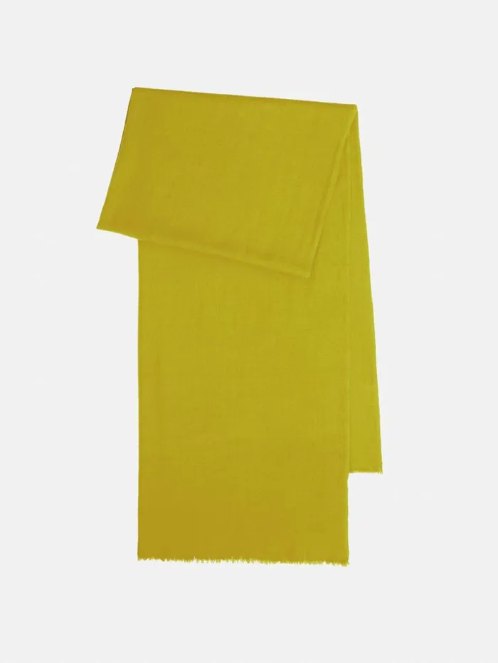 Wool Silk Pashmina Mustard Women Jigsaw Ponchos and Scarves