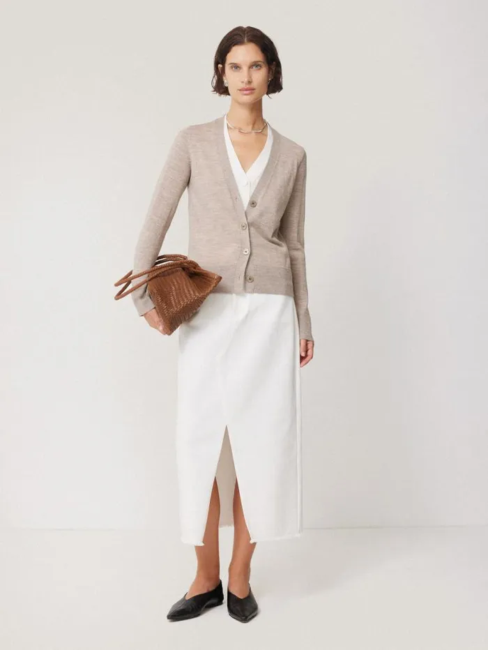 Woven Leather Tote Bag Tan Women Jigsaw Wallets and Card Holders