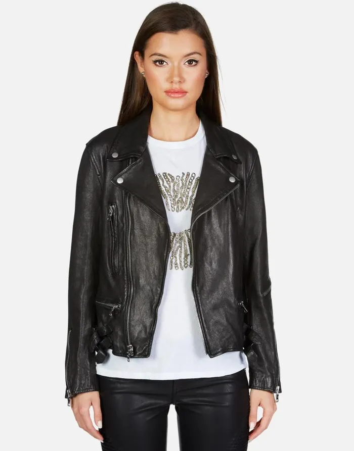 X Posey X Gold Chain Kiss Black Women Lauren Moshi Jackets