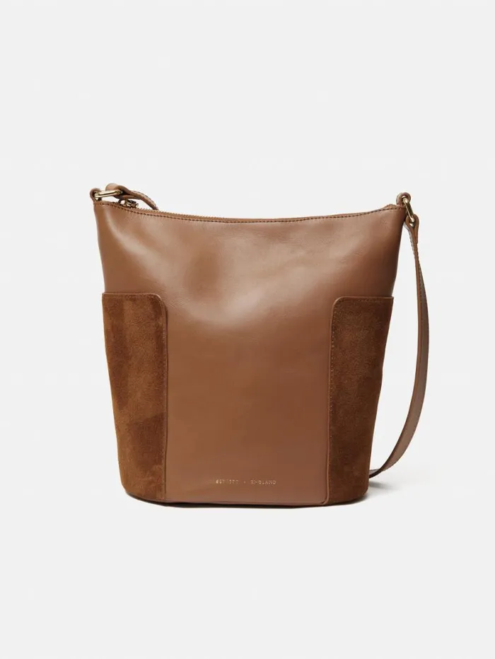 York Slouchy Bucket Bag Tan Women Jigsaw Leather